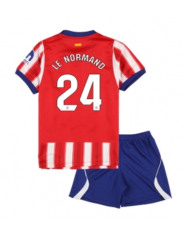 Atletico Madrid Robin Le Normand #24 Maglia Gara Casa Repliche 2026-27 Bambino Maniche Corte Atletico Madrid Robin Le Normand #24 Maglia Gara Casa Repliche 2026-27 Bambino Maniche Corte